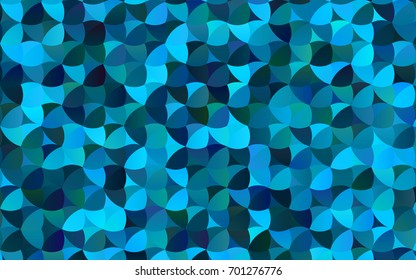 Light BLUE vector banner with circles, spheres. Abstract spots. Background of Art bubbles in halftone style with colored gradient.
