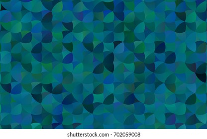 Light BLUE vector banner with circles, spheres. Abstract spots. Background of Art bubbles in halftone style with colored gradient.
