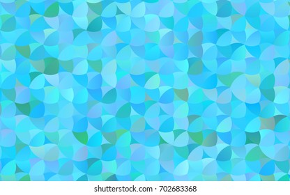 Light BLUE vector banner with circles, spheres. Abstract spots. Background of Art bubbles in halftone style with colored gradient.