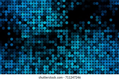 Light BLUE vector banner with circles, spheres. Abstract spots. Background of Art bubbles in halftone style with colored gradient.