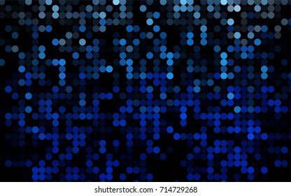 Light BLUE vector banner with circles, spheres. Abstract spots. Background of Art bubbles in halftone style with colored gradient.
