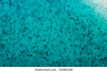 Light BLUE vector banner with circles, spheres. Abstract spots. Background of Art bubbles in halftone style with colored gradient.