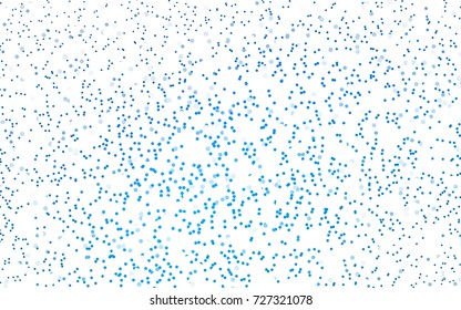 Light BLUE vector banner with circles, spheres. Abstract spots. Background of Art bubbles in halftone style with colored gradient.