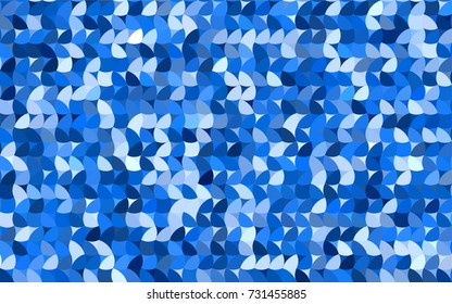 Light BLUE vector banner with circles, spheres. Abstract spots. Background of Art bubbles in halftone style with colored gradient.