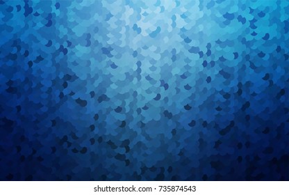 Light BLUE vector banner with circles, spheres. Abstract spots. Background of Art bubbles in halftone style with colored gradient.