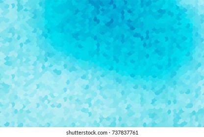 Light BLUE vector banner with circles, spheres. Abstract spots. Background of Art bubbles in halftone style with colored gradient.