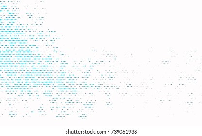 Light BLUE vector banner with circles, spheres. Abstract spots. Background of Art bubbles in halftone style with colored gradient.