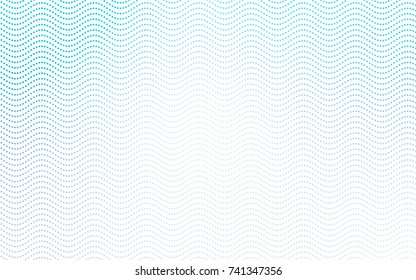 Light BLUE vector banner with circles, spheres. Abstract spots. Background of Art bubbles in halftone style with colored gradient.