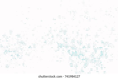 Light BLUE vector banner with circles, spheres. Abstract spots. Background of Art bubbles in halftone style with colored gradient.