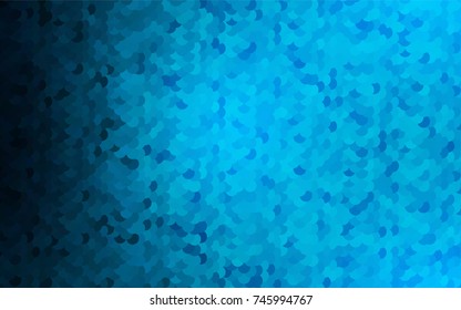 Light BLUE vector banner with circles, spheres. Abstract spots. Background of Art bubbles in halftone style with colored gradient.