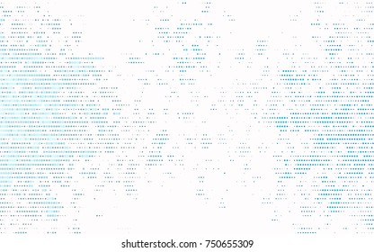 Light BLUE vector banner with circles, spheres. Abstract spots. Background of Art bubbles in halftone style with colored gradient.