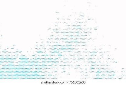 Light BLUE vector banner with circles, spheres. Abstract spots. Background of Art bubbles in halftone style with colored gradient.
