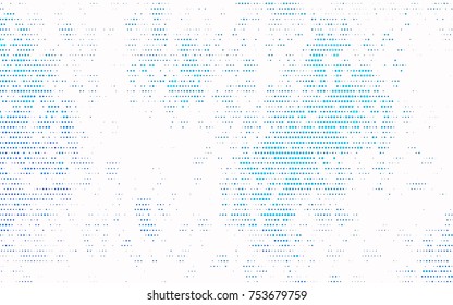 Light BLUE vector banner with circles, spheres. Abstract spots. Background of Art bubbles in halftone style with colored gradient.