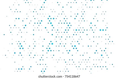 Light BLUE vector banner with circles, spheres. Abstract spots. Background of Art bubbles in halftone style with colored gradient.