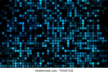 Light BLUE vector banner with circles, spheres. Abstract spots. Background of Art bubbles in halftone style with colored gradient.