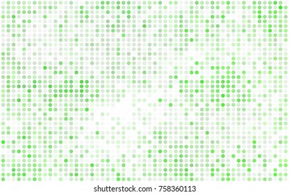 Light BLUE vector banner with circles, spheres. Abstract spots. Background of Art bubbles in halftone style with colored gradient.