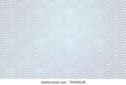 Light BLUE vector banner with circles, spheres. Abstract spots. Background of Art bubbles in halftone style with colored gradient.