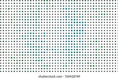 Light BLUE vector banner with circles, spheres. Abstract spots. Background of Art bubbles in halftone style with colored gradient.