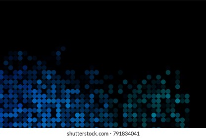 Light BLUE vector banner with circles, spheres. Abstract spots. Background of Art bubbles in halftone style with colored gradient.