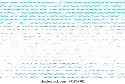 Light BLUE vector banner with circles, spheres. Abstract spots. Background of Art bubbles in halftone style with colored gradient.