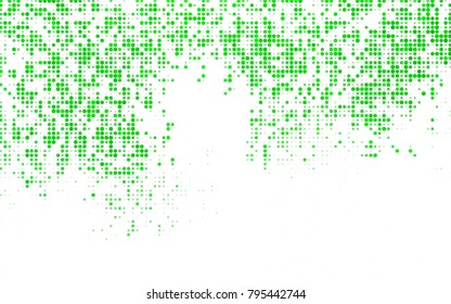 Light BLUE vector banner with circles, spheres. Abstract spots. Background of Art bubbles in halftone style with colored gradient.