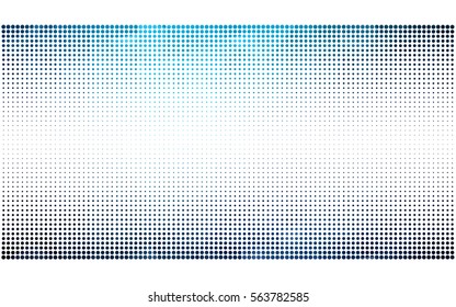 Light BLUE vector banner set of circles, spheres. Donuts Background. Creative Design Templates. Technology halftone illustration.