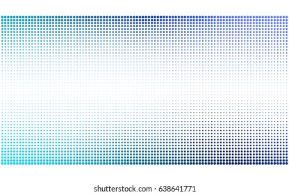 Light BLUE vector banner set of circles, spheres. Donuts Background. Creative Design Templates. Technology halftone illustration.