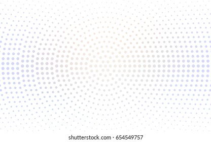 Light BLUE vector banner set of circles, spheres. Donuts Background. Creative Design Templates. Technology halftone illustration.