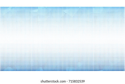 Light BLUE vector banner set of circles, spheres. Donuts Background. Creative Design Templates. Technology halftone illustration.