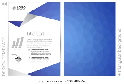 Light BLUE vector  banner for websites. Booklet with textbox on colorful abstract background. Completely new template for your brand book.