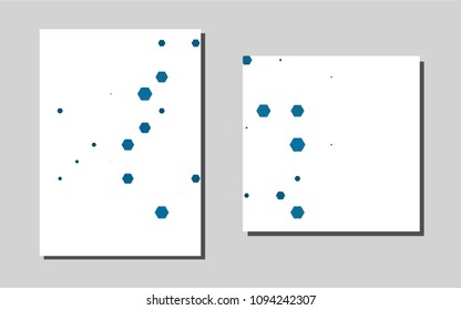 Light BLUE vector banner for websites. Blurred decorative design in abstract style with textbox. Pattern can be used as a template for calendars.