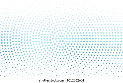 Light BLUE vector banners set of circles, spheres. Abstract spots. Art Background of bubbles in halftone style with colored gradient.