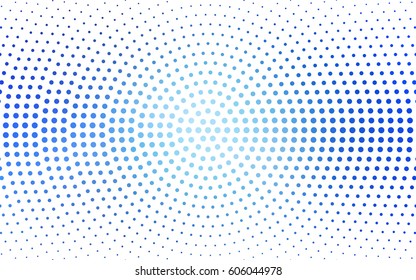 Light BLUE vector banners set of circles, spheres. Abstract spots. Art Background of bubbles in halftone style with colored gradient.