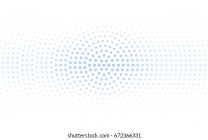 Light BLUE vector banners set of circles, spheres. Abstract spots. Art Background of bubbles in halftone style with colored gradient.