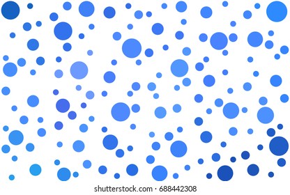 Light BLUE vector banners set of circles, spheres. Abstract spots. Art Background of bubbles in halftone style with colored gradient.