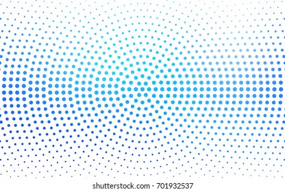 Light BLUE vector banners set of circles, spheres. Abstract spots. Art Background of bubbles in halftone style with colored gradient.