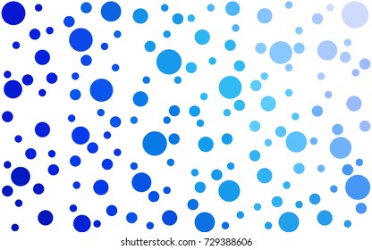 Light BLUE vector banners set of circles, spheres. Abstract spots. Art Background of bubbles in halftone style with colored gradient.