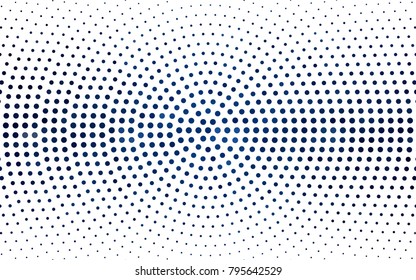 Light BLUE vector banners set of circles, spheres. Abstract spots. Art Background of bubbles in halftone style with colored gradient.