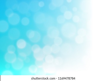 Light BLUE vector blur pattern. A completely new color illustration in a bokeh style. A completely new template for your design.