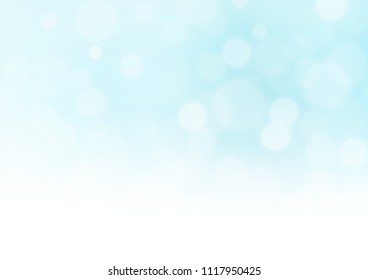 Light BLUE vector blurred background. Creative illustration in bokeh style with gradient. A completely new template for your design.