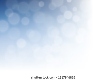 Light BLUE vector blurred bokeh shine abstract template. Colorful illustration in blurry style with gradient. Brand new design for your business.