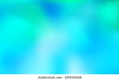 Light BLUE vector blurred bright pattern. Creative illustration in halftone style with gradient. The blurred design can be used for your web site.
