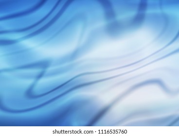 Light BLUE vector blurred bright wavy template. An elegant bright illustration with gradient. A completely new design for your business.