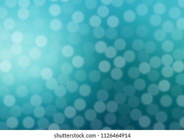 Light BLUE vector blurred bright bokeh pattern. Colorful illustration in blurry style with gradient. The template can be used for your brand book.
