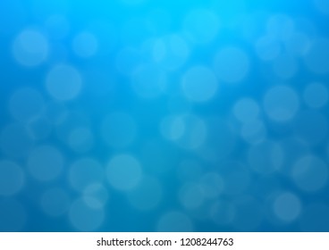 Light BLUE vector blurred bright pattern. A completely new color illustration in a bokeh style. The best blurred design for your business.
