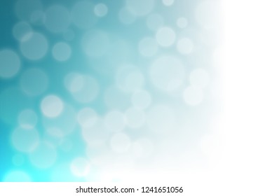Light BLUE vector blurred bright pattern. A completely new color illustration in a bokeh style. The template can be used for your brand book.