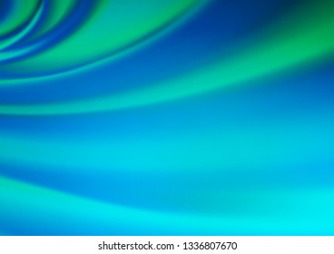 Light BLUE vector blurred bright template. Glitter abstract illustration with an elegant design. The template can be used for your brand book.