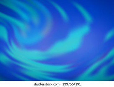Light BLUE vector blurred bright template. A completely new color illustration in a bokeh style. The blurred design can be used for your web site.