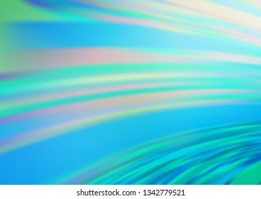 Light BLUE vector blurred bright template. A completely new color illustration in a bokeh style. The template can be used for your brand book.