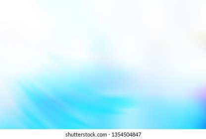 Light BLUE vector blurred bright pattern. Colorful illustration in abstract style with gradient. Background for designs.